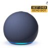 User giving Amazon Echo Dot 5th Gen a 5-star rating for sound quality and smart features"
