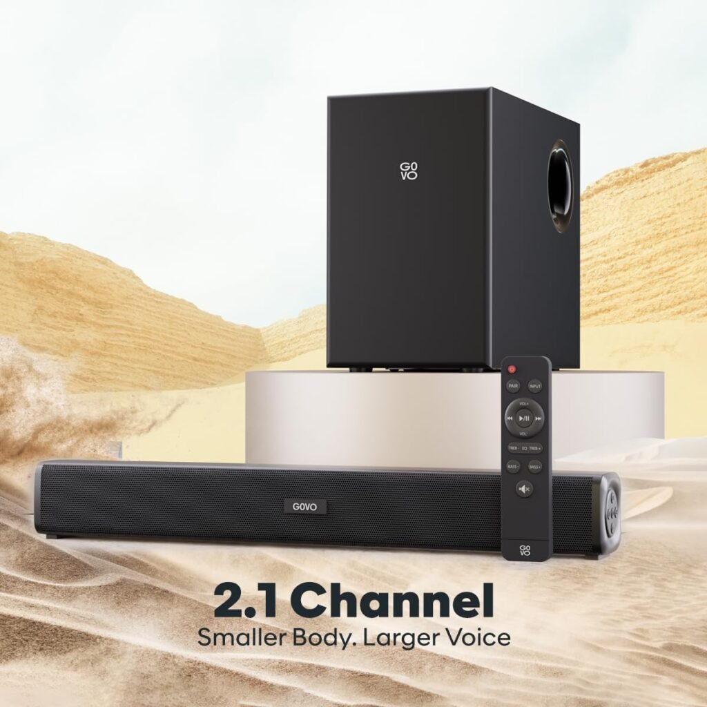 GOVO GOSURROUND 602 Review – 90W Soundbar with Subwoofer & Deep Bass GOVO GOSURROUND 602 soundbar with subwoofer and 90W surround sound