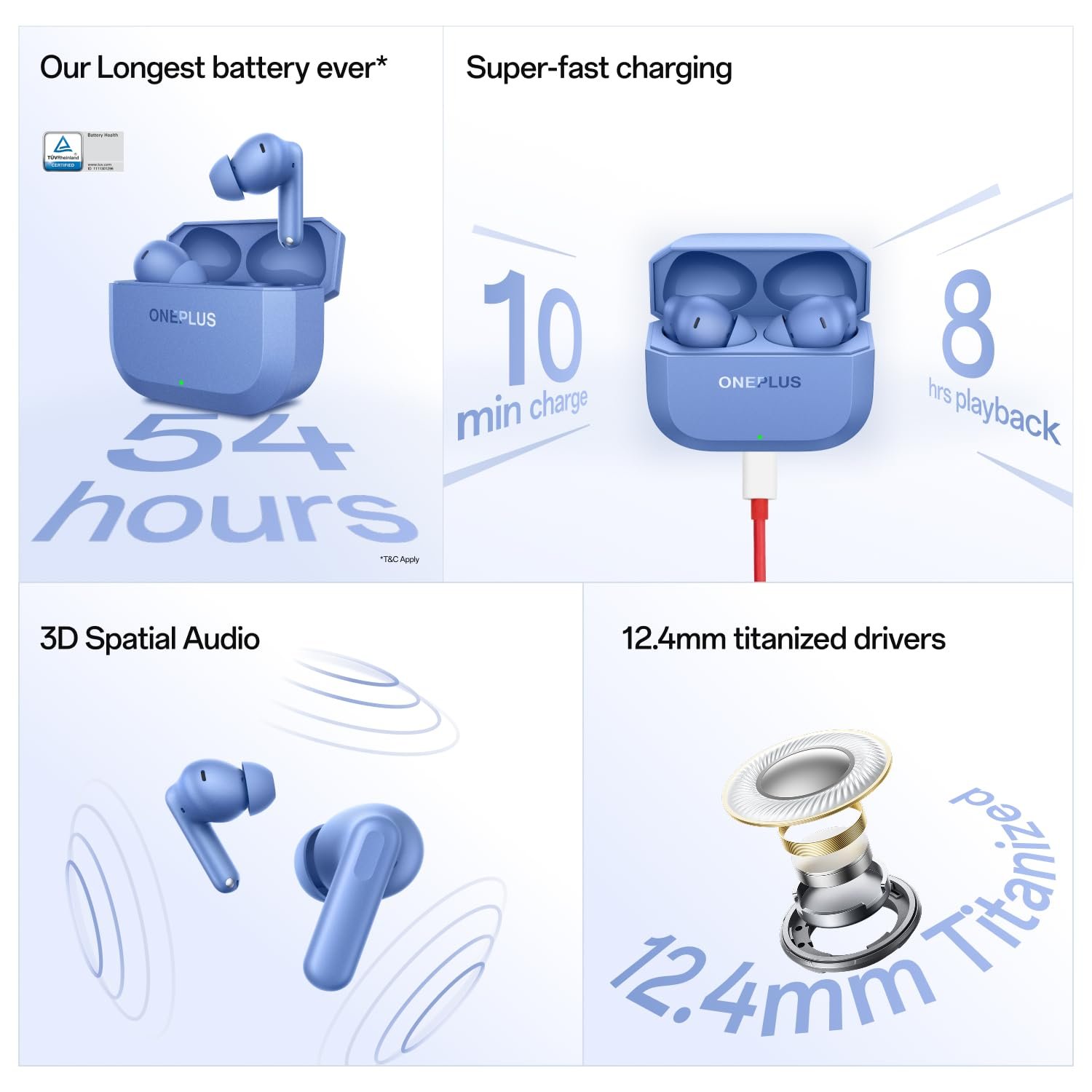 OnePlus Nord Buds 3r. “OnePlus Nord Buds 3R TWS Earbuds in Ash Black with charging case open showing earbuds.”