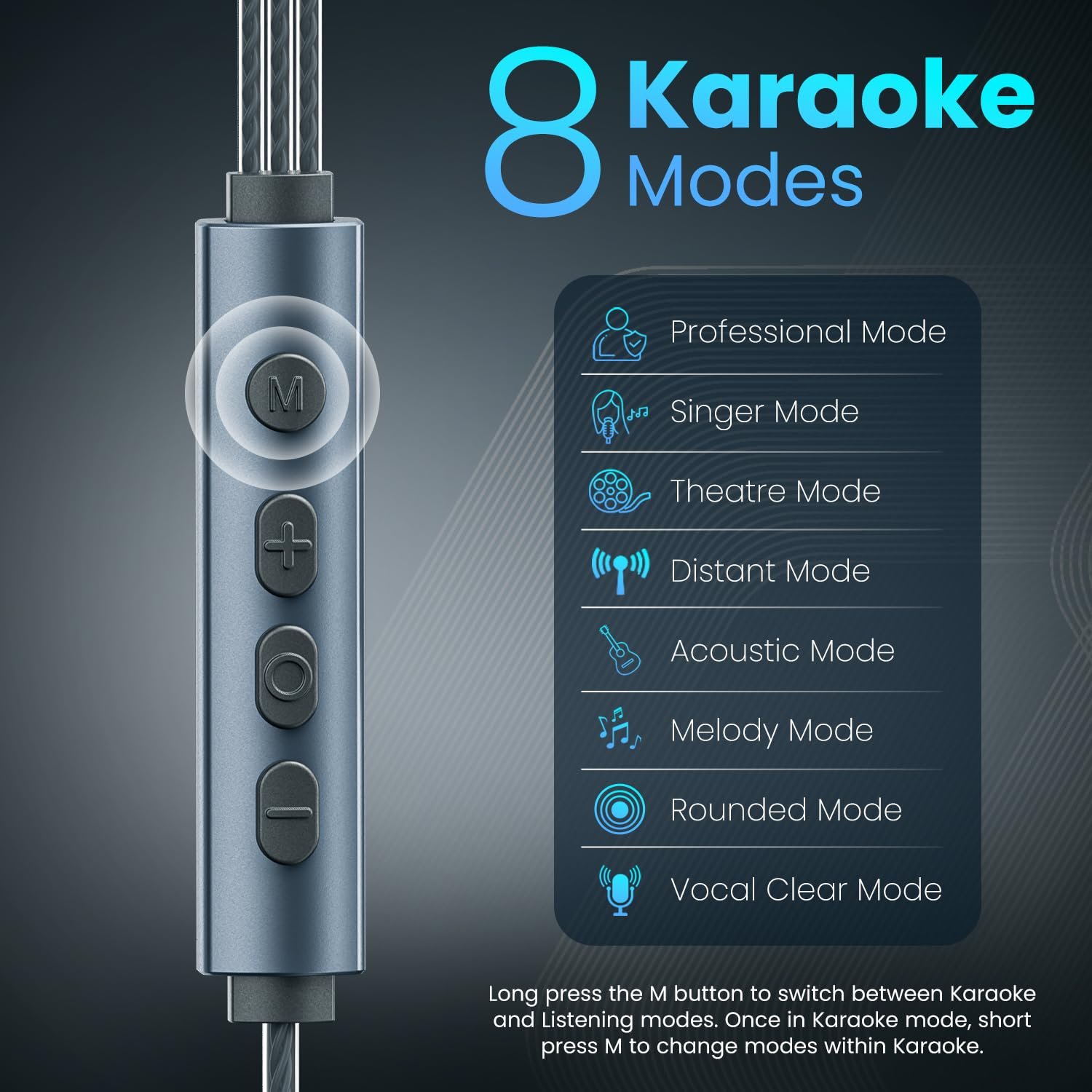 Portronics Conch One. Portronics Conch One Type-C wired karaoke earphones with mic.